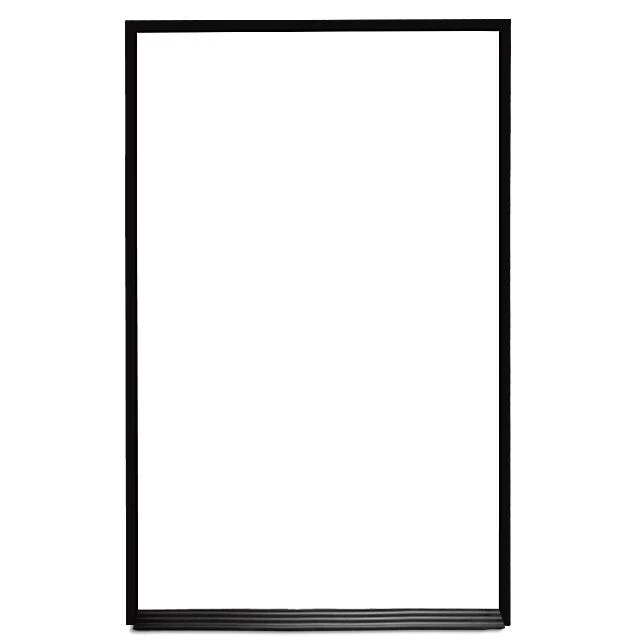 Ebony Aluminum Frame | Portrait Ceramic Steel Whiteboard - Image 6