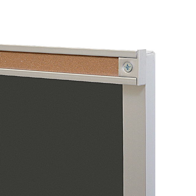 Satin Aluminum Frame | Box Tray & Display Rail Chalkboard - Image 3