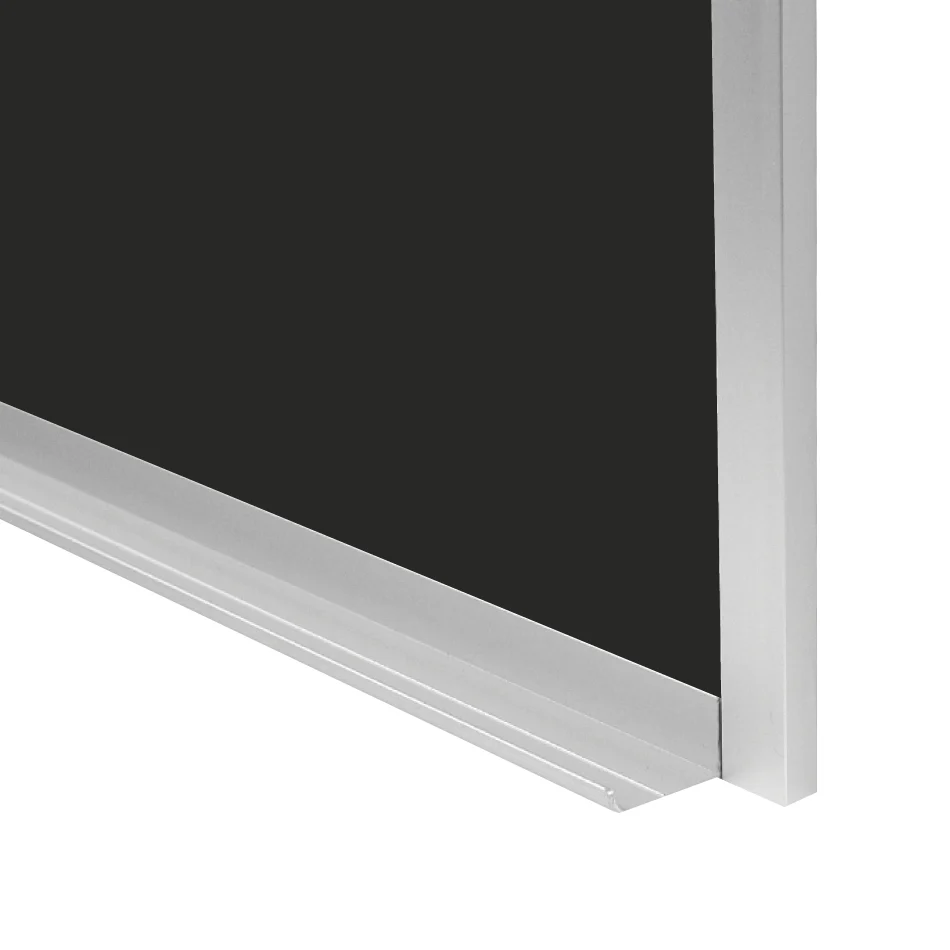 Satin Aluminum Frame | Landscape Black Ceramic Steel Chalkboard - Image 4