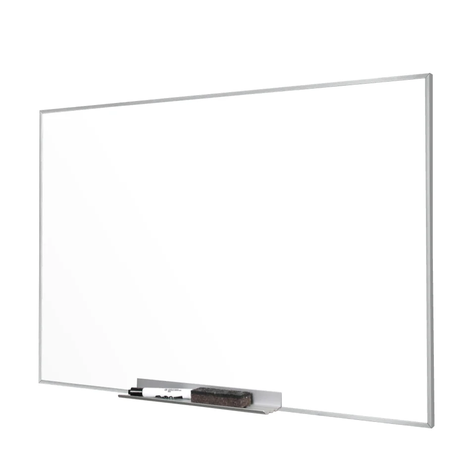 Satin Minimalist Frame | Landscape Ceramic Steel Whiteboard - Image 4